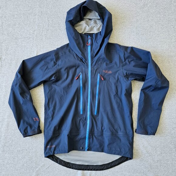 Rab Khroma Kinetic Waterproof Jacket Men's Size Medium Blue Proflex Fabric - Picture 1 of 7